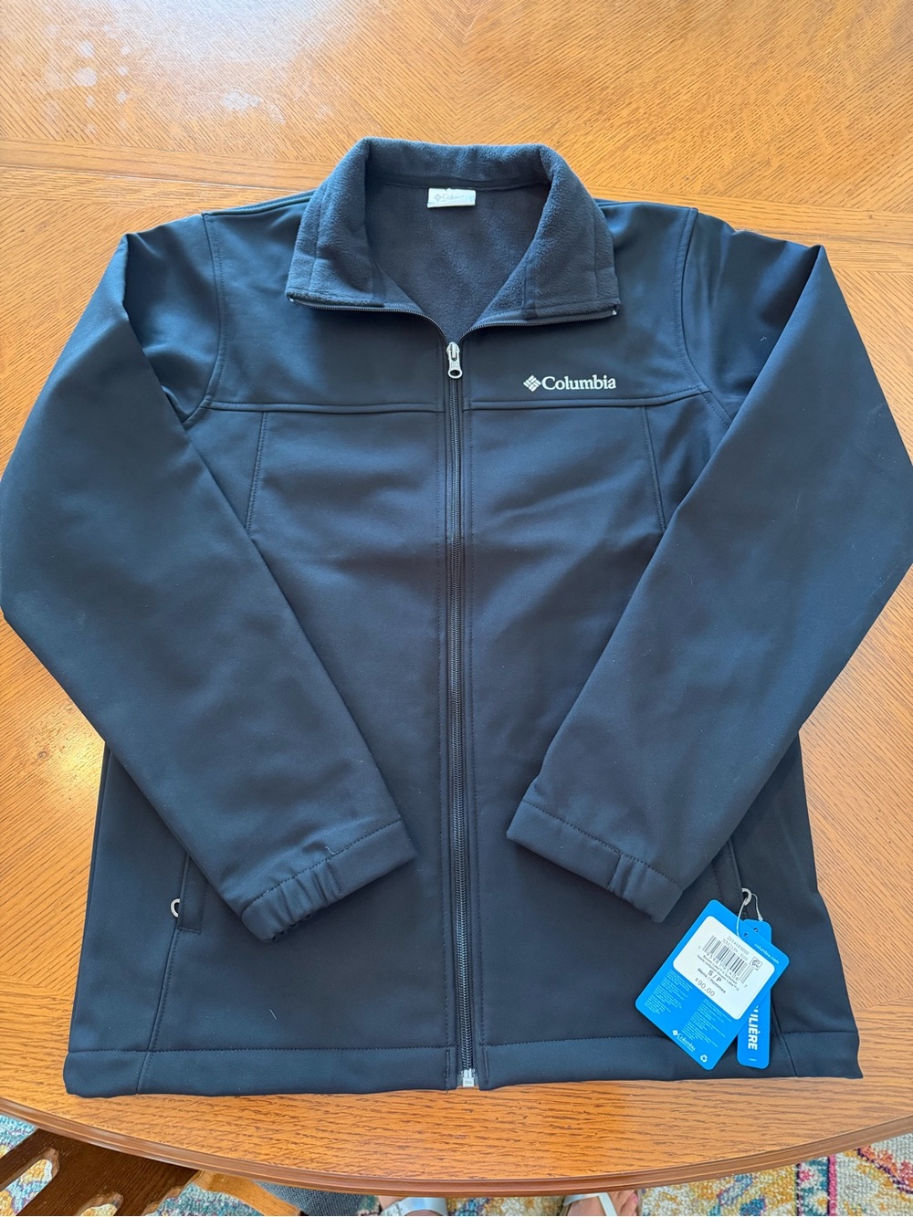 New Men’s Columbia Omni Shield Black Bowen Lake II Jacket Coat Small